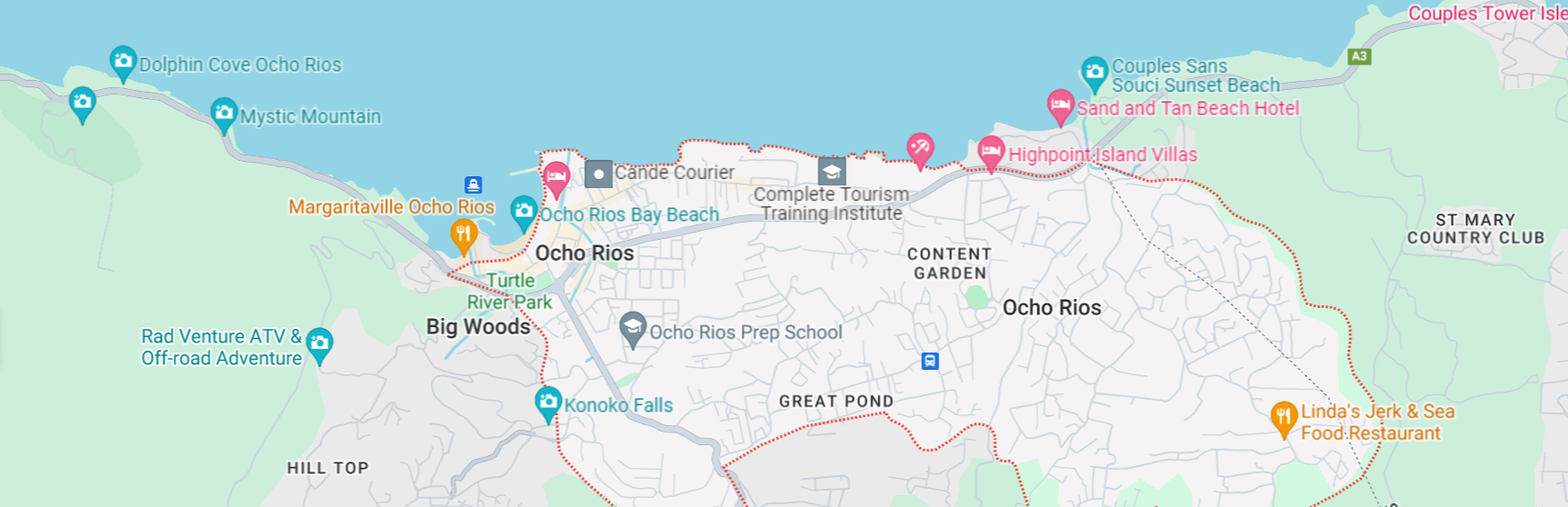 4 Shores 4 Tours Map